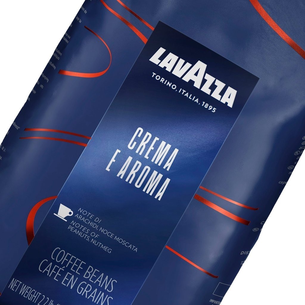 Café Lavazza En Grano Crema Y Aroma 1kg  40arábica/60robusta