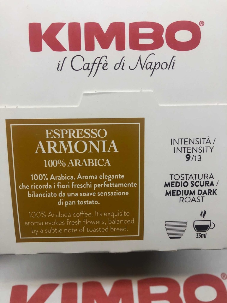 Cápsulas Café Espresso Kimbo Barista Compatible Dolce Gusto 