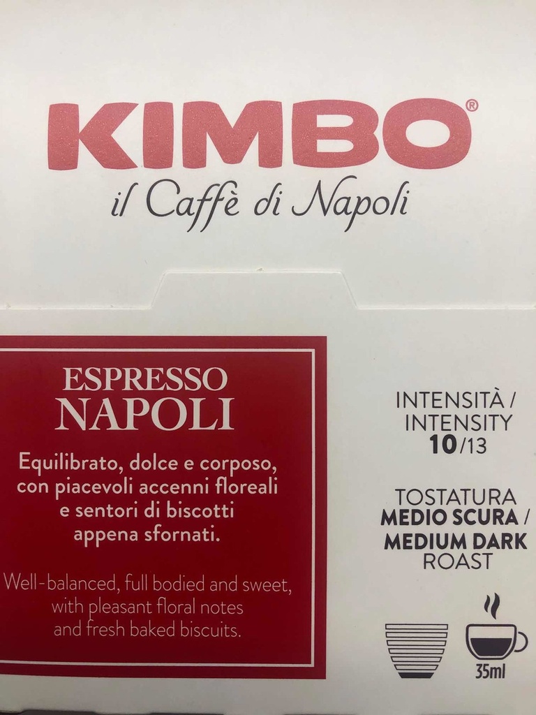 Cápsulas Café Espresso Kimbo Napoli Compatible Dolce Gusto 