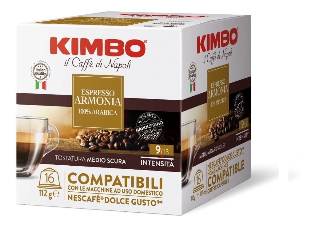 48 Cápsulas Kimbo Espresso Mix (3x16) Compatible Dolce Gusto