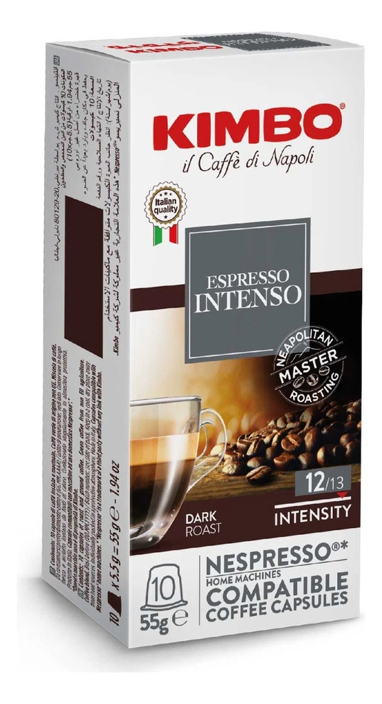 Cápsulas Kimbo 5 X 10 Espresso Intenso Compatibles Nespresso