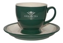 Juego De 2 Tazas Y 2 Platos Ahmad Tea Classic Green 120 Cc