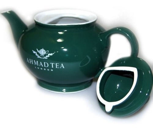 Tetera Ahmad Tea  + Juego De 6 Tazas Y 6 Platillos 