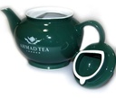 Tetera Té Ahmad Tea Porcelana Verde Con Infusor Acero Inox