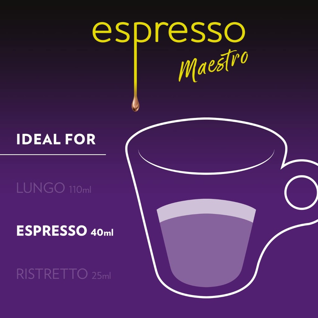 Cápsulas Café Lavazza Maestro Intenso  Espresso Compatible 