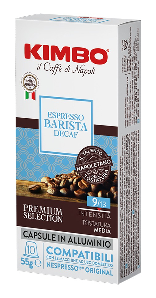 Cápsulas Café Kimbo Descafeinado Compatible Espresso