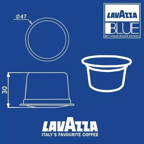 100x Cápsulas Café Espresso Lavazza Blue Crema 100% Arábica