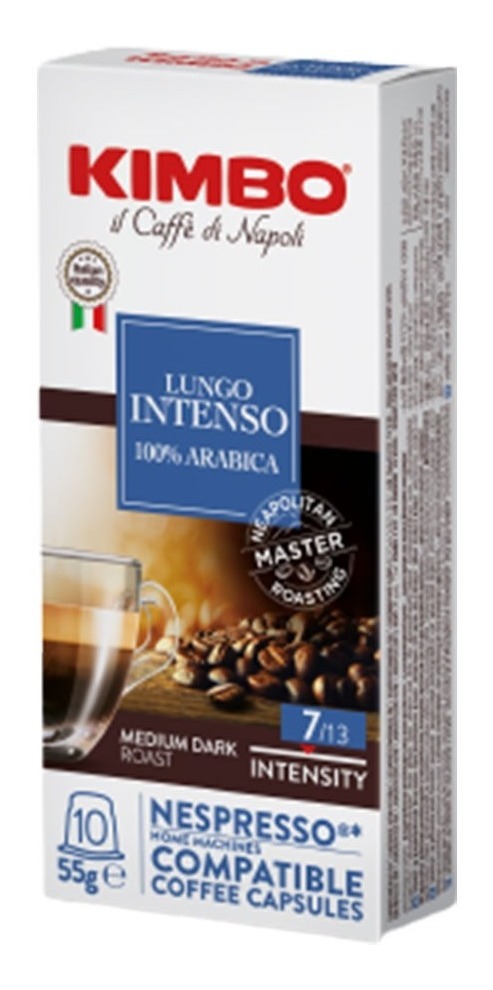 Pack 100 Cápsulas Kimbo Espresso Lungo 10 X 10  Compatibles