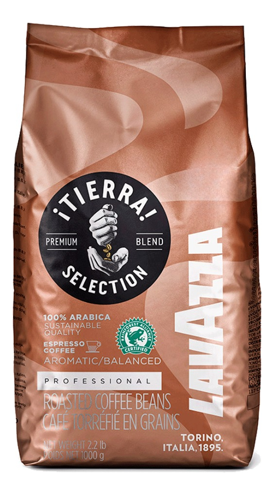 1kg Cafe Lavazza Tierra Selection En Grano 100% Arábica