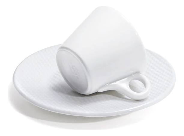 Taza Capuccino Lavazza Porcelana Blanco Premium