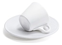 Taza Capuccino Lavazza Porcelana Blanco Premium