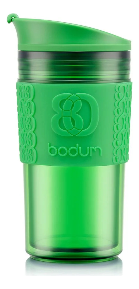 Mug Viaje Térmico Bodum Doble Pared Plástico 350cc Verde
