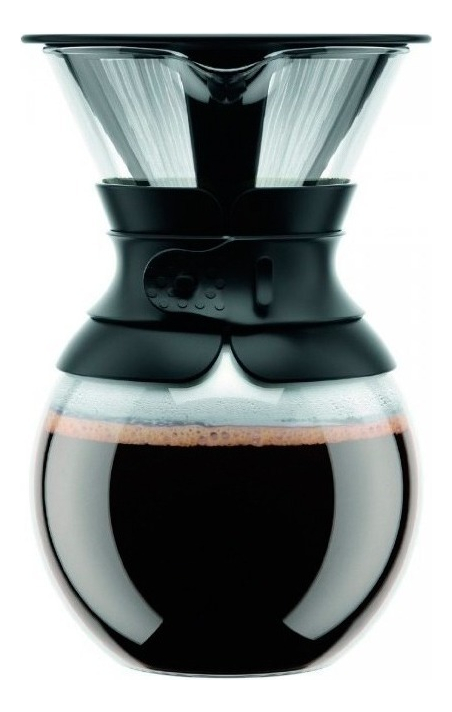 Cafetera Goteo con Filtro Bodum Pour Over Negra 1 Lt Negro Borosilicato