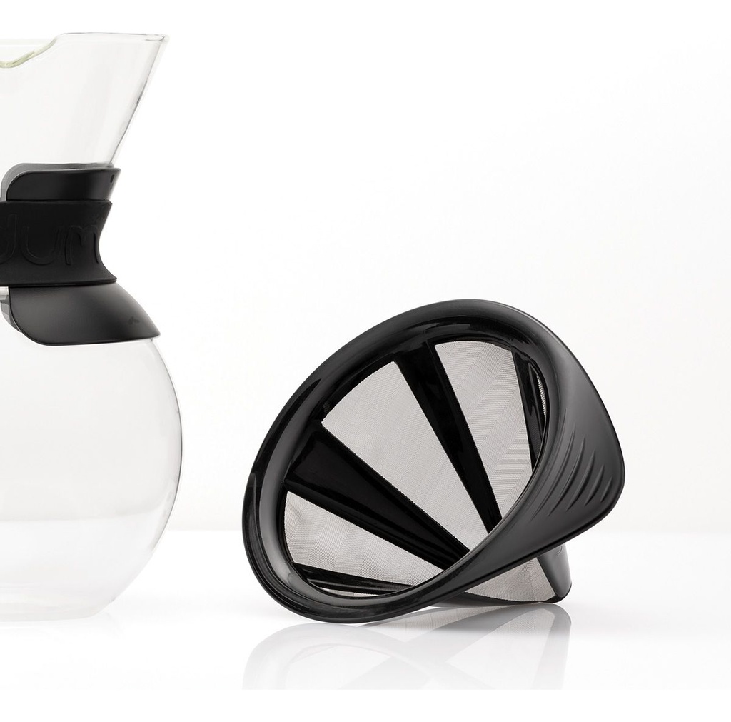 Cafetera Goteo con Filtro Bodum Pour Over Negra 1 Lt Negro Borosilicato