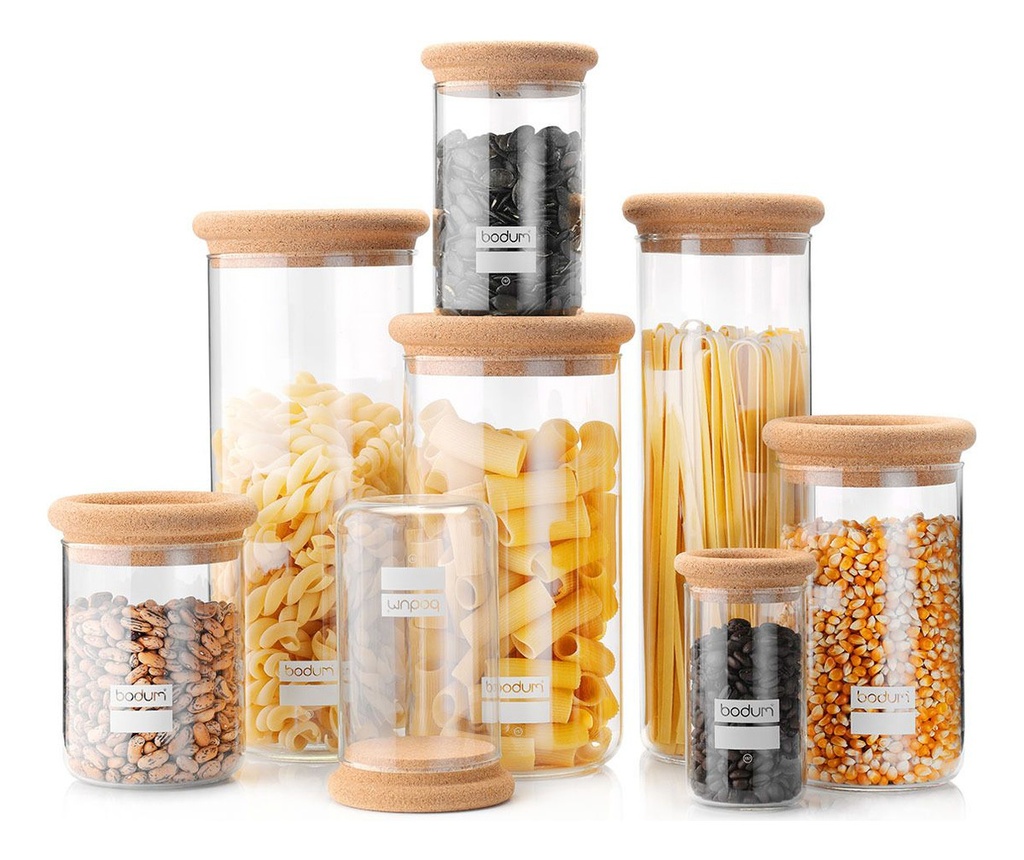 Frasco Vidrio Almacenamiento Bodum 2 Lt Yohki Tapa Corcho