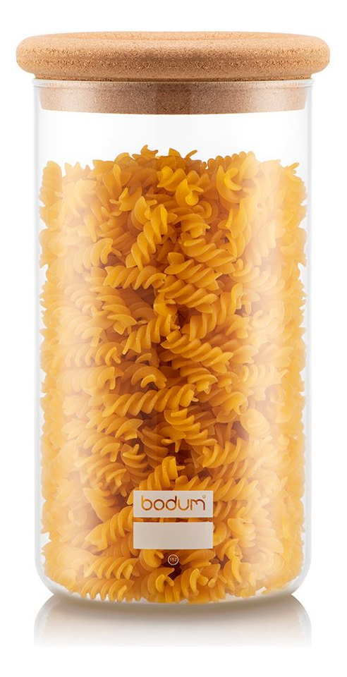 Frasco Vidrio Almacenamiento Bodum 600 Cc Yohki Tapa Corcho