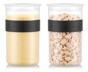 2x Frasco Plástico Almacenamiento Bodum 600 Cc Presso Tapa