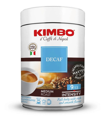 Café Kimbo Descafeinado Molido Tarro 250g