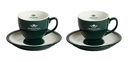 Juego de 2 Tazas y 2 Platos Ahmad Tea Classic Green 120 cc