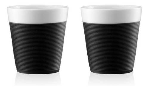 Set 2 Vasos  Bodum Capuccino Porcelana 300cc