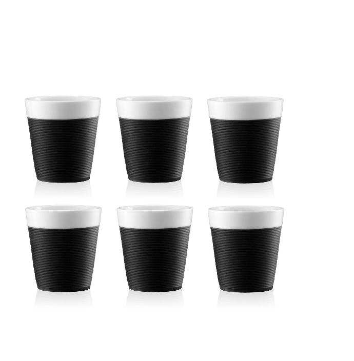 Set 6 Vasos  Bodum Espresso Porcelana