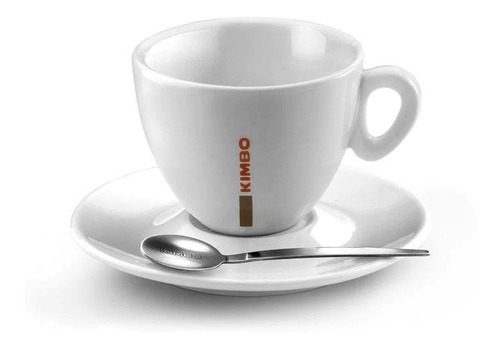 Taza Capuccino Kimbo Porcelana Blanco 166cc