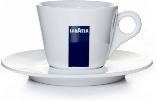 Taza Capuccino Lavazza Porcelana Blanco