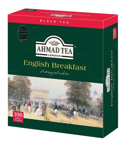 Té Ahmad Tea English Breakfast 100 Bolsitas