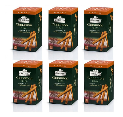 Té en Bolsa Ahmad Tea Teabag Cinnamon-Canela   6 Cajas 20U