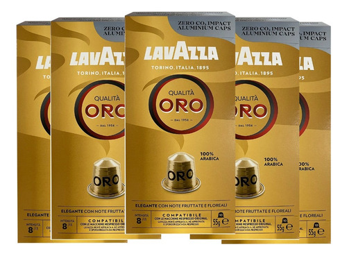 50 Cápsulas Café Lavazza Oro Compatible Espresso  100% Arábica