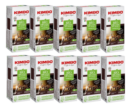 Pack 100 Cápsulas Kimbo Arábica Bio Compatibles