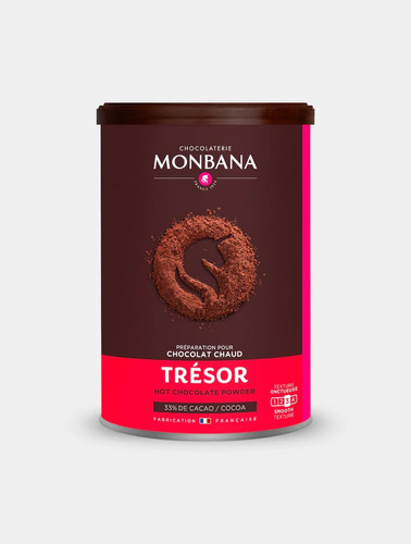 Chocolate Caliente Francés Tresor Monbana Polvo 1 Kg Gourmet