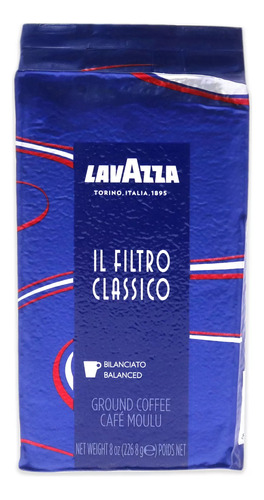 Café Grano Molido Lavazza 226g Filtro Classico Gourmet