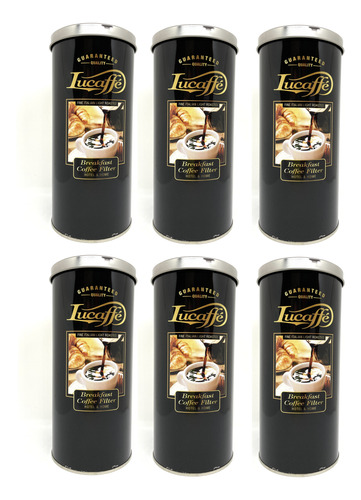 Café Molido Lucaffe Breakfast Coffee Filter 3Kg 6 tarros x500g