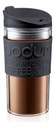 Mug Viaje Térmico Bodum Doble Pared Plástico 350cc Negro