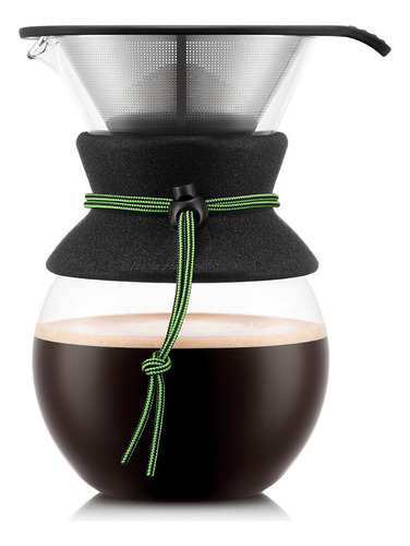 Cafetera Filtro Chemex Bodum Pour Over Negra 1 Lt Verde