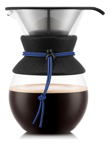 Cafetera Filtro Chemex Bodum Pour Over Negra 1 Lt Azul