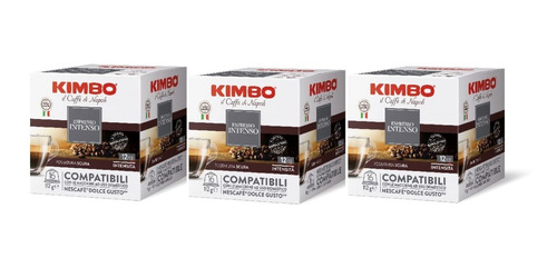 48 Cápsulas Kimbo Espresso Intenso Compatible Dolce Gusto