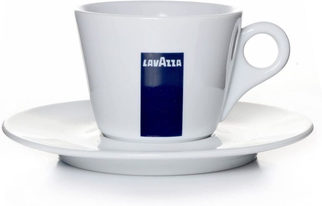 6x Taza Capuccino Lavazza Porcelana Blanco