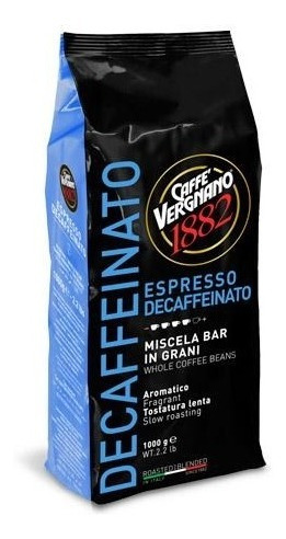 [CA0137] Café en Granos Vergnano Descafeinado 1Kg 100% Arábica