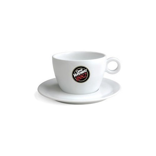 [TA0087] Taza Chocolate Vergnano Porcelana Blanco