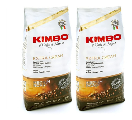 [CA0147] 2x Café Grano Kimbo Extra Cream 1Kg