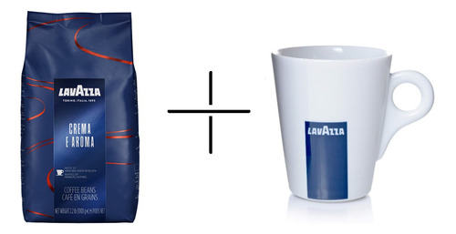 [CA0152] Cafe Lavazza Espresso Crema E Aroma Grano Entero 1 Kg + Mug