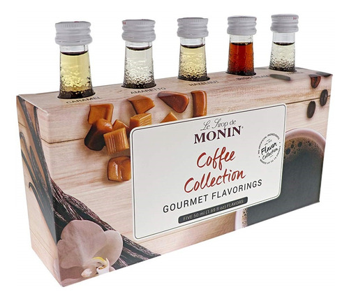 [CA0186] Pack Jarabe Syrup Monin Café Collection 5x50ml