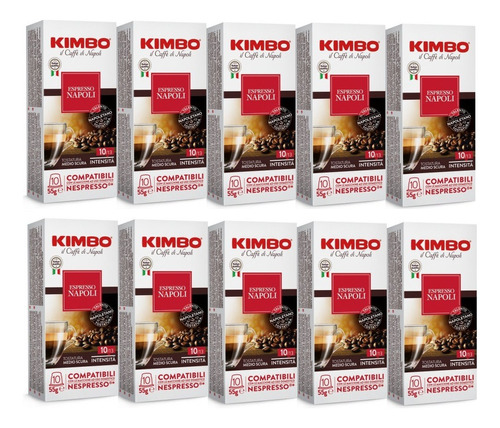 [CA0177] Pack 100 Cápsulas Kimbo Napoli Compatibles