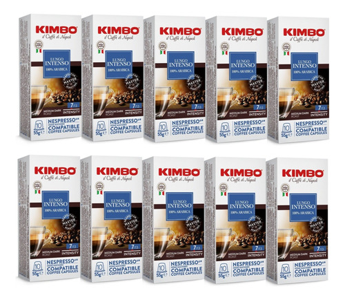 [CA0179] Pack 100 Cápsulas Kimbo Lungo Compatibles