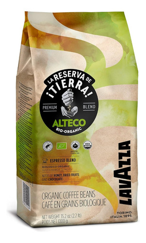 [CA0198] 1 kg Café Lavazza Humeco Orgánico Premium Gourmet