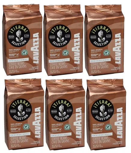 [CA0260] 6x Café Lavazza Tierra Selection Grano  Gourmet