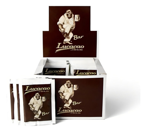 [CA0263] Lucaffe Lucacao Chocolate Caliente Italiano Cacao 50 Sobres