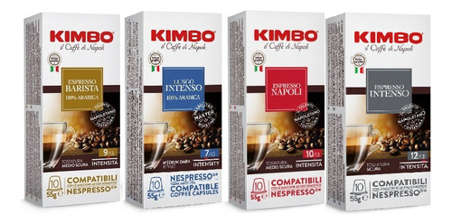 [CA0108] 40 Cápsulas Café Kimbo MIX Compatible con Nespresso